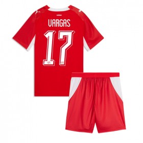 Sveits Ruben Vargas #17 Hjemme skjorte til barn VM 2026 Kortermet (+ korte bukser)